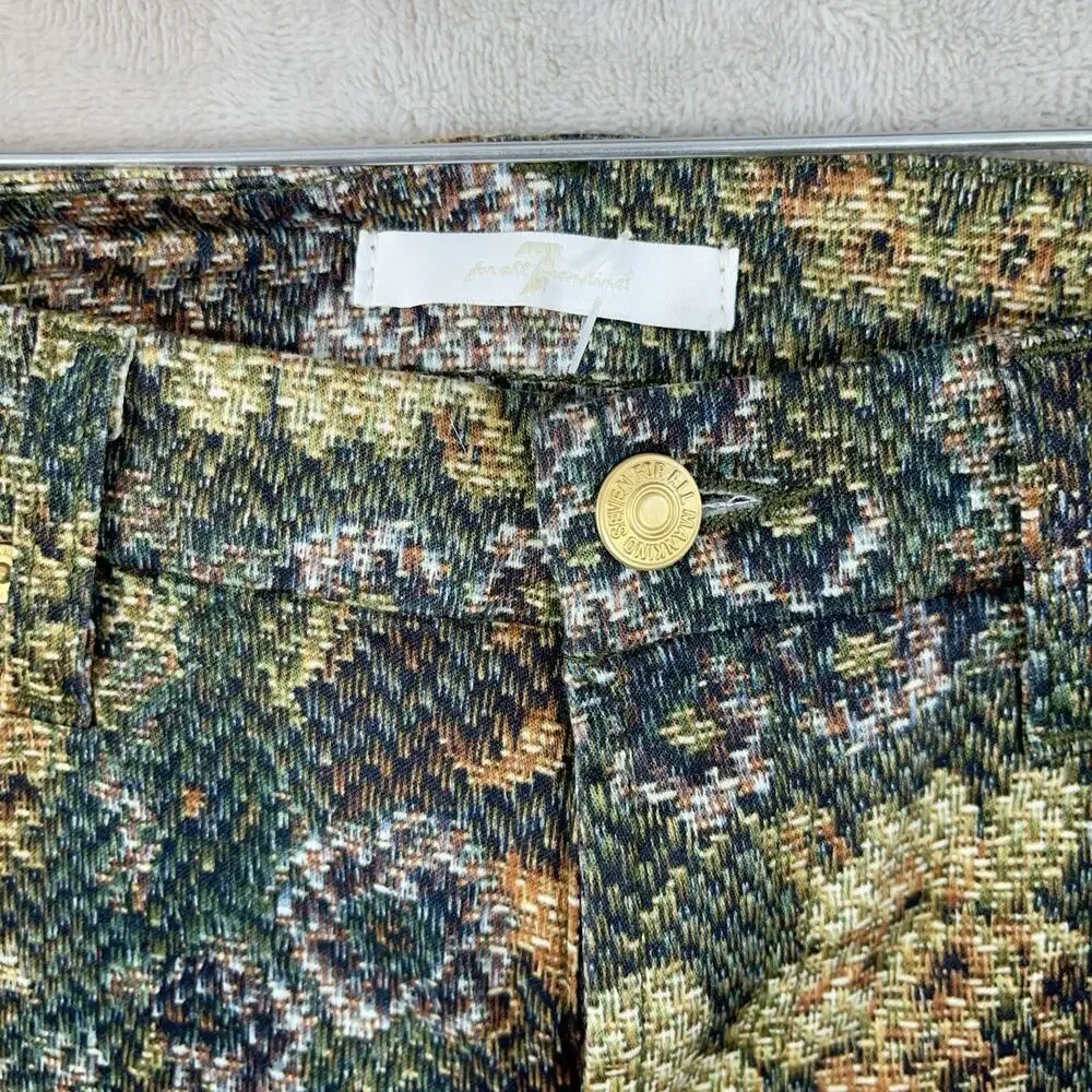 NWT 7 For All Mankind Tapestry Floral Botanical Skinny Jeans Size 12 Regencycore - Picture 3 of 15